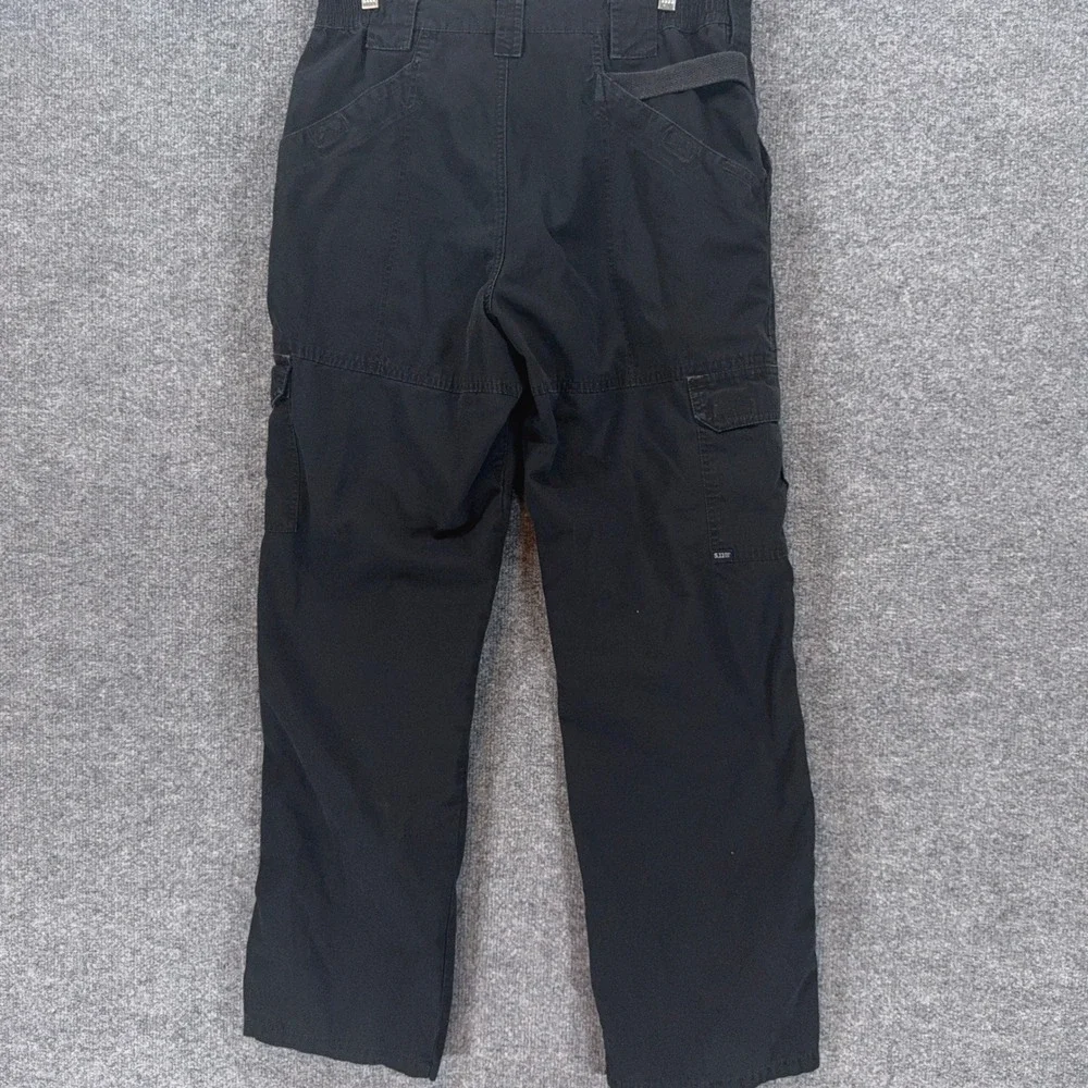 5.11 Tactical Pants Men 34x30 Black Ripstop Cargo Utility Work Hiking Rugged